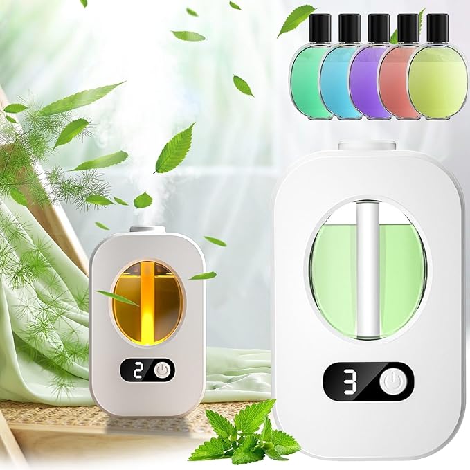 Wireless Aromatherapy Diffuser,Home Automated Diffuser,Hotel Sprayer Toilet Deodorizer,Freshener Perfumed 50ml,for Home Large Room Bathroom