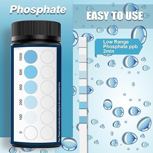 DIPSTIK Phosphate Test Kit for Pool,50 Strips Phosphate Test Strip Quick and Accurate Swimming Hot Tub and Spa Water Testing