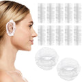 100 Pcs Disposable Ear Covers for Shower, Clear Waterproof Ear Covers for Bathing, Waterproof Plastic Ears Shower Caps for Hair Dye Spa Salon Beauty Treatments