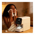Hot Face Towel Heater Machine, Hot Towel Warmer, Hot Towel Dispenser, 55°C Constant Temperature, Auto Heating & Dispensing, Smart Voice Alerts, White, Included 50 Compressed Towels