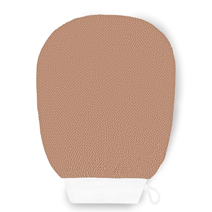 Ultra Thin Version Exfoliating Glove(1pc)-Remove Unnecessary Dead Skin and Exfoliator（Light Coffee）