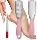 Professional Foot File & Callus Remover Set – 2-in-1 Stainless Steel Pedicure Rasp + Sapphire Nail File – Wet & Dry Use – Salon Quality