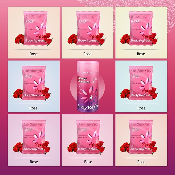 Shower Steamers Aromatherapy 8 Pack - Birthday Gifts for Women Mom Wife, Mothers Daay Gifts for Mom Wife from Daughter,Shower Bombs with Natural Essential Oils for Relaxation, Self Care Gift for Women