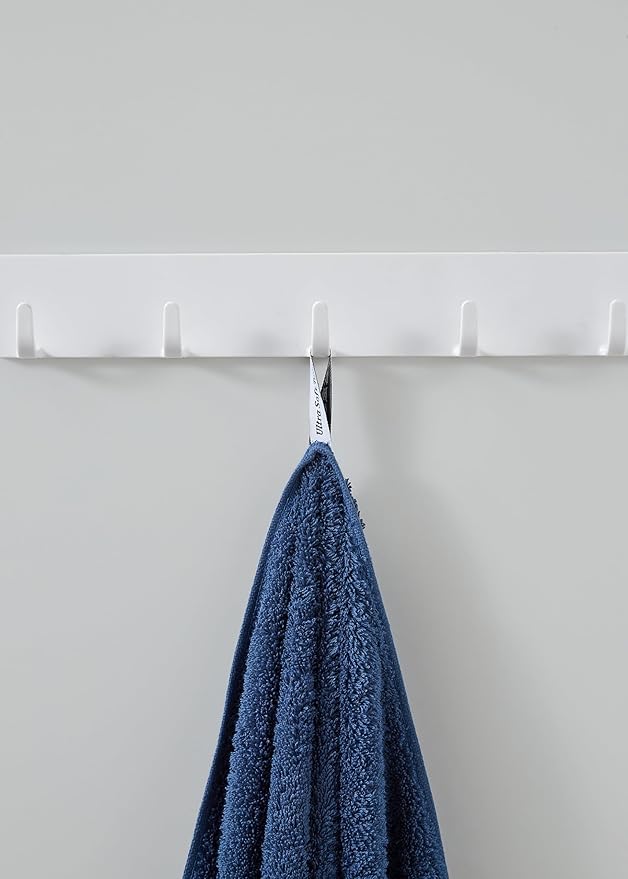 Aibaser Towels 6 Pack Bath Towel for Bathroom, 100% Cotton (24 x 48 Inches) High Absorbency Quick Drying (Blue)
