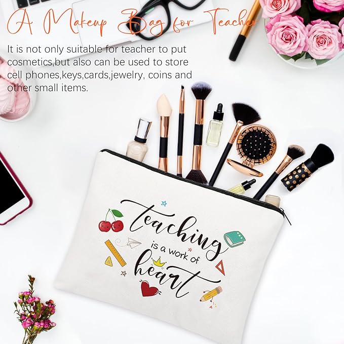 UAREHIBY Teacher Appreciation Gifts for Women,Thank You & End of Year Gifts for Women Teachers Set from Students,Valentine Christmas Birthday Gift with Tote Bags