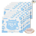 AKARY Milk Hydrating Lip Mask Gels with Hyaluronic Acid, Shea Butter & Vitamin E – Ultra Moisturizing, Soften Cuticle, Keep Plump Lip Patches for Dry Lips, Hydration & Repair, Day & Night Use (10)