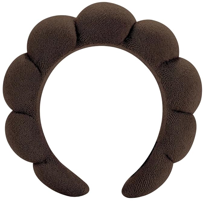 Spa Headbands for Washing Face or Facial, Makeup Headband for Women, Skincare Hair band, Puffy Terry Cloth Face Washing Head band for Maskup, Skin Treatment