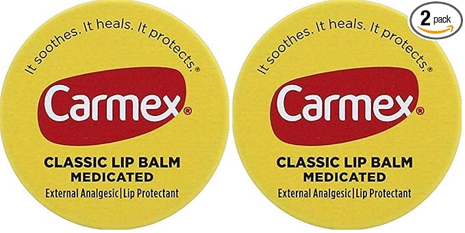 Carmex Lip Balm Jar, 0.25 Oz (Pack of 2)