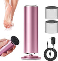 Krofaue Electric Foot File Remover Callus - Professional Aluminum File Grinder Adjustable Pedicure Tools with 60pcs Sandpaper Disks for Dead Skin