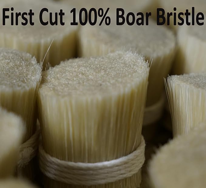 SHASH Made in Germany Hand Made Since 1869 First Cut 100% Boar Bristle - Exfoliating Face Brush, Scrub Cleansing Brush, Exfoliates Skin to Help Reduce Flaking, Fine Lines, Supports Glowing Complexion
