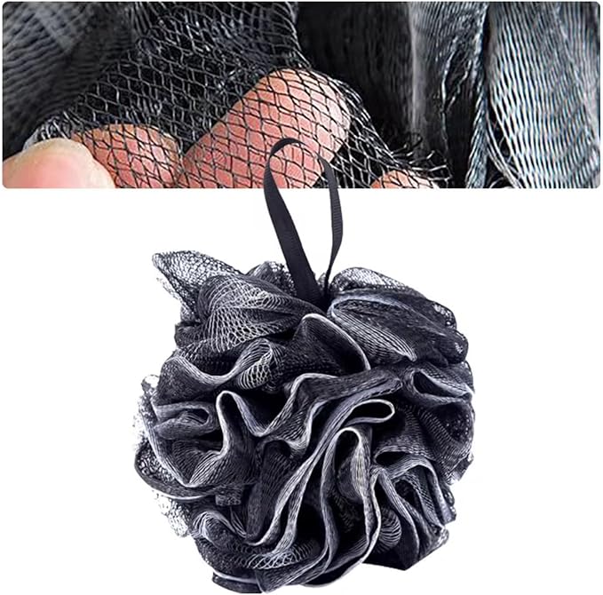 Loofah Bath Sponge, Exfoliating Bath Gloves, Loofah Exfoliating Body Scrubber Pad, 4 pcs for Men and Women Spa and Travel