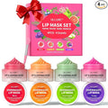 Lip Mask Set 4 Pcs, Mothers Day Gifts for Mom, Wife, Lip Care Products for Women & Teen Girls, Overnight Lip Masks to Hydrate, Nourish & Soften Lips, Lip Sleeping Mask to Moisturize Cracked Lips