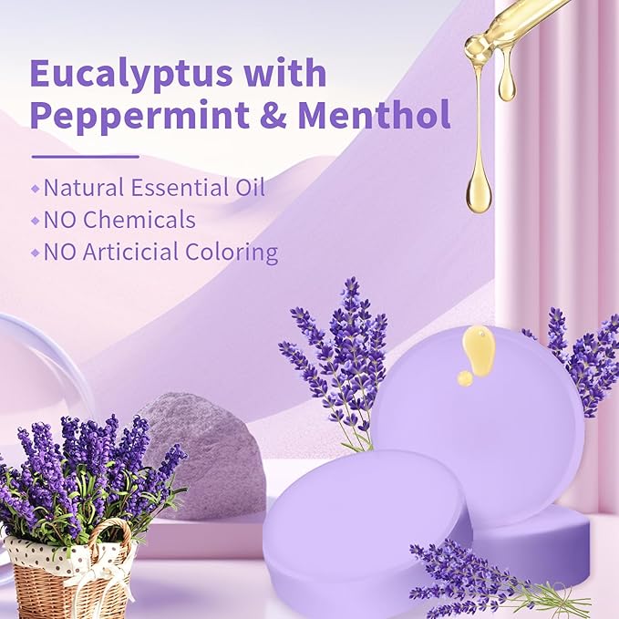 Shower Steamers Aromatherapy Gifts for Women, 18-Pack Organic Eucalyptus Lavender Mint Essential Oil Shower Bombs, Self Care Stress Relief Birthday or Easter Basket Stuffers Gifts for Mom/Wife/Friends