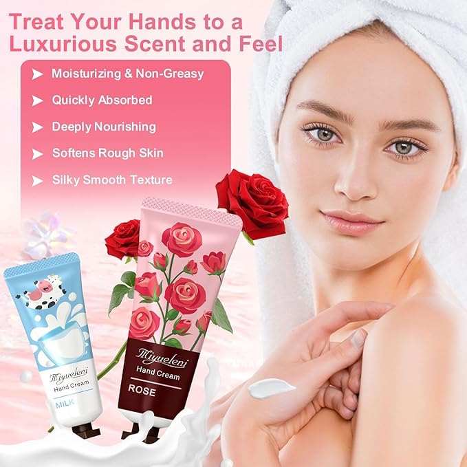 Hand Cream Gift Set 20 Pack, Mothers Day Gifts,Moisturizing Hand Lotion for Dry Hands, Birthdays Gifts for Women&Teen Girls,Teacher Appreciation Gifts,Nurses Week Gifts,Travel Size