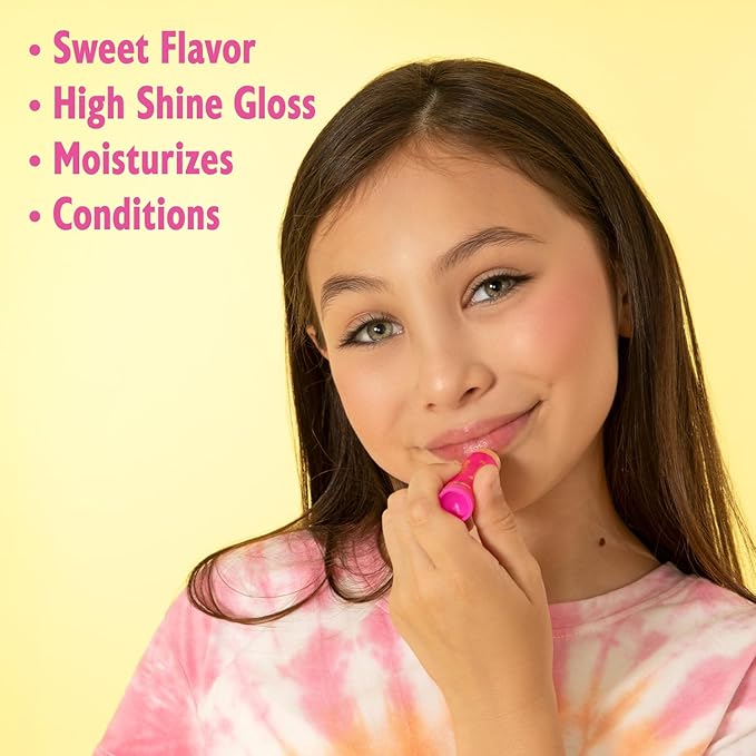 Lip Smacker Lippy Pals Sanrio Hello Kitty, Flavored Moisturizing & Smoothing Soft Shine Lip Balm, Hydrating & Protecting Fun Tasty Flavors, Cruelty-Free & Vegan - Cheerful Cherry
