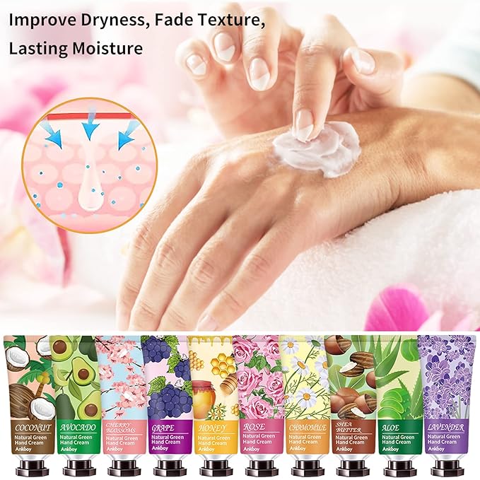 INALIER Mothers Day Gifts-38 Pack Hand Cream Bulk, Stocking Stuffers for Women,Teen Girls,Coworkers & Teachers, Nurses Gifts, Hand Cream for Dry Cracked Hands,Mini Travel Size Hand Lotion