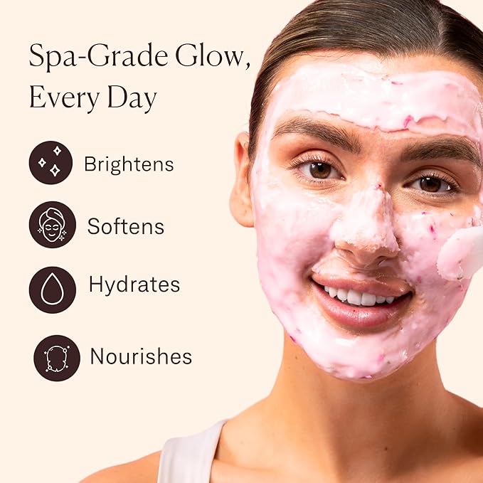 Jelly Mask for Facials - 24 Flavors Hydrating & Brightening Jelly Face Masks | Free Jade Roller & Spatula | Rose, Lavender, Hyaluronic Acid, 24K Gold face mask skin care | Mothers Day Gift for Mom
