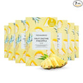 Vitamasques Pineapple Face Sheet Mask 7 Pack - Korean Skin Care Facial Mask Boost Skins Natural & Dewy Glow with Vitamin C, Hyaluronic Acid, and Pineapple Extracts