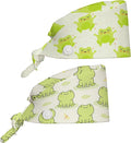 2 Pcs Working Cap with Sweatband for Women Men, Adjustable Cleaning Working Hats, Nurse Surgical Caps