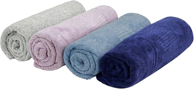 SEISSO Bath Towels, Super Soft Towels for Bathroom, Highly Absorbent Large Towel Set 35 x 63 Inches, Quick Dry Multipurpose Use for Fitness,Spa,Sports Towels,Yoga Towel, Navy Blue (2 Pack)
