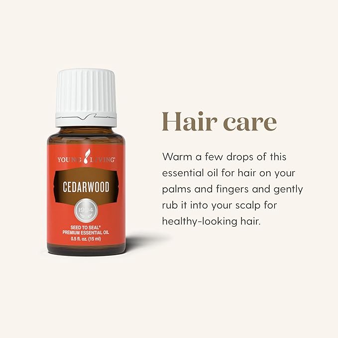 Young Living Cedarwood Essential Oil | 15 ml | Warm Woodsy Aroma for Diffusers, Massage & Aromatherapy | Atlas Cedarwood Oil | Seed to Seal Quality Botanical Oil