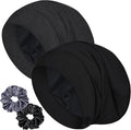 Sleep Cap Bonnet for Sleeping, Adjustable Cooling Ice Silk Lined Hair Bonnets for Natural Curly Braids Beanie Hat Women Men