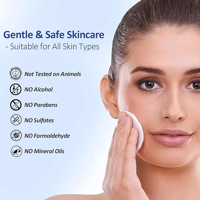 Hicream Glycolic Acid Pads, Dual-Textured Facial Exfoliating Toner for Pore Care & Skin Radiance, Deep Cleansing Peel with Niacinamide, Salicylic Acid & Vitamins E, B3, B5 (50 Pads)