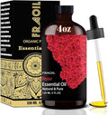 Rose Essential Oil, Rose Oil 4 Fl Oz 120ML for Diffuser Humidifier Yoga Cleaning DIY Candle Soap Making Valentine's Day Gift Essential Oils FRAOIL (Rose 4 Fl Oz (Pack of 1))