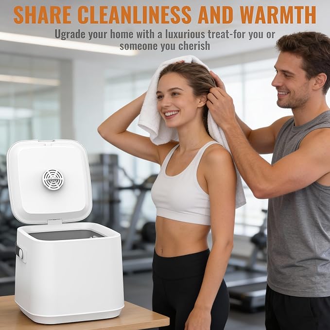 WEILAlANTIAN Towel Warmer,Towel Warmers for Bathroom with Timer & Child Lock, Electric Bathroom Warmer for Towels, Robes, and Blankets, Adjustable Heat Settings (20/40/60Mins)