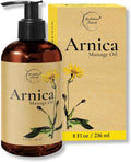 Brookethorne Naturals Arnica Massage Oil for Massage Therapy — Ideal for Athletic & Post Workout | Arnica Montana, Sweet Almond, Jojoba & Essential Oils | Botanical Formula for Active Lifestyles — 8oz