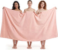 REDKISS Pack of 1 Jumbo Bath Sheet, 40 x 80 Inches Microfiber Oversized Bath Towel for Bathroom, Extra Large & Lightweight, Quick-Dry, Super Soft & Highly Absorbent, Perfect to Wrap Yourself in, Pink