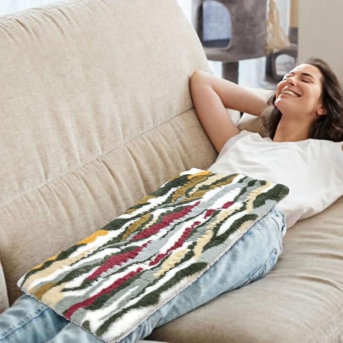 Pasonio Electric Heating Pad for Back Pain Relief - 12 Heating Levels-8 Timer Settings - Heat Pad with Moist & Dry Heat Therapy - Hot Heated Pads -Washable (XL 12"x24" Camouflage) - MCC