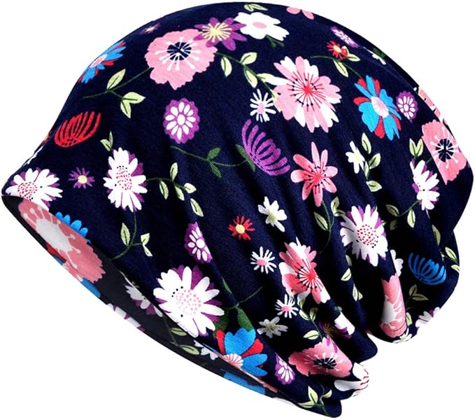 Women's Summer Beanie for Men Hat Boho Hats Adult Dwarf Hats Chemo Cap Cancer Headwear Caps Baggy Skull Sleep Cap Nightcap