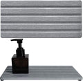 2 PCS Water Absorbing Stone Trays for Bathroom Sink & Kitchen Counter, Fast-Drying Diatomite Sink Caddy, Vanity Tray, Hand Soap Holder with Anti-Skid Pads (Gray, 8.7" x 4"/22 x 10cm)