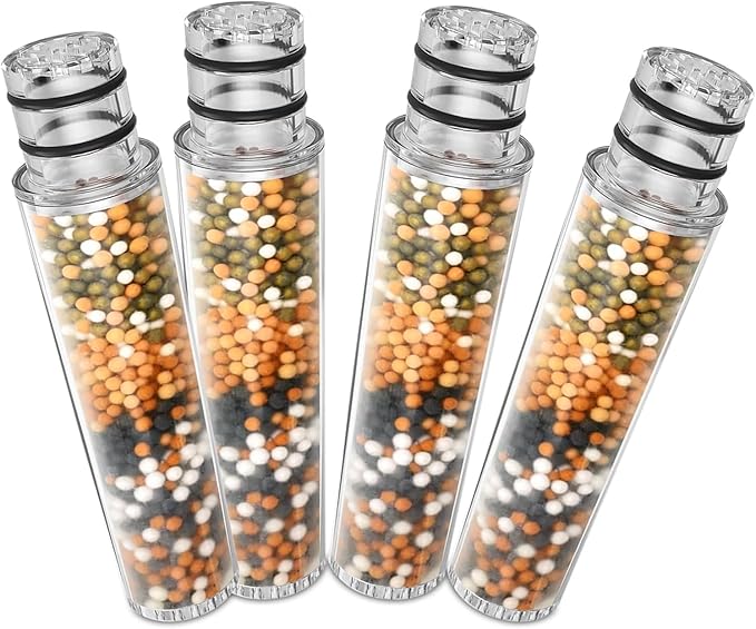 Citivisovd Water Replacement Filter for Shower Head,Compatible with SR SUN RISE Handheld Shower Head Cartridge,for Hard Water Remove Chlorine and Harmful Substances.（4 Pack）