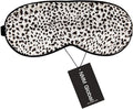 100% Mulberry Silk Sleep Mask Blackout, Cute Natural Sleeping Mask with Adjustable Elastic Strap, Satin Eye Cover for Men Women Adults (Leopard)