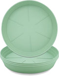 LWALRS Plant Saucer 6 Inch 4 Pack 6 8 10 12 14 16 18 20 25, Plastic Plant Trays for Pots，Extra-Deep Plant Water Dray Tray, Bird Bath Bowl, Heavy Flower Plant Saucers Indoors and Outdoor No Holes