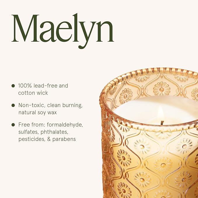 LA JOLIE MUSE Yuzu & Neroli Blossom Candle - Yuzu, Orange Blossom, Cedarwood | 6 oz Natural Soy Wax | 40 Hours Clean Burn | Citrus Scented Candle | Gift-Ready for Hosts & Gatherings