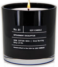 Lulu Candles | Spearmint Eucalyptus | Luxury Scented Soy Jar Candle | Hand Poured in The USA | Highly Scented & Long Lasting - 9 Oz.