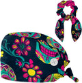 Scrub Cap, Nurse Hat, Surgical Cap with Hair Scrunchy