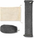 Body Exfoliator Set – Back Scrubber Strap & Exfoliating Glove, 3 Piece Shower Kit with Mesh Laundry Bag for Easy Machine Washing, Deep Cleansing & Smooth Skin – DelecoRon