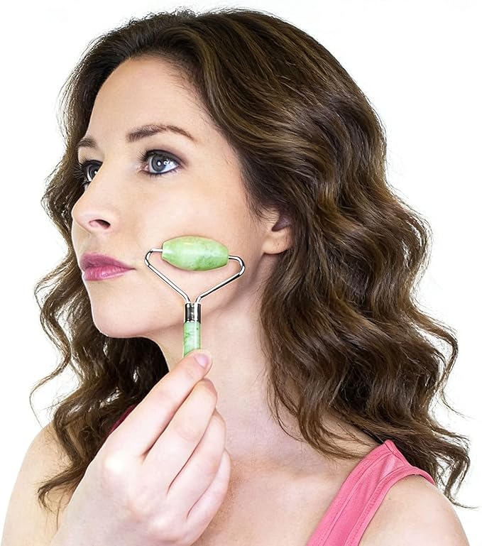 Jade Roller and Gua Sha Set 2,Gua Sha Facial Tools,Face Roller,Jade Roller for Face,Guasha Tools for Face,Self Care Kit for Men Women