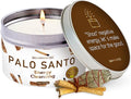 Magnificent 101 Long Lasting Palo Santo Smudge Candle | 6 Oz - 35-Hour Burn | Essential Oils, 100% Natural Ingredients | Smoke Free, Petroleum Free Candle to Cleanse Your Home