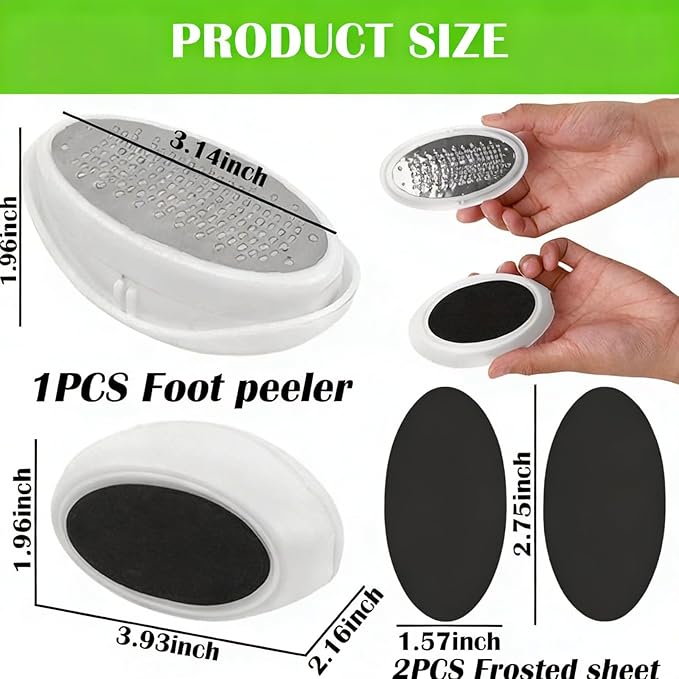 Foot Dead Skin Remover Tool, Heel Peeler Scraper for Remove Cracked Heels, Callus Removal for Feet