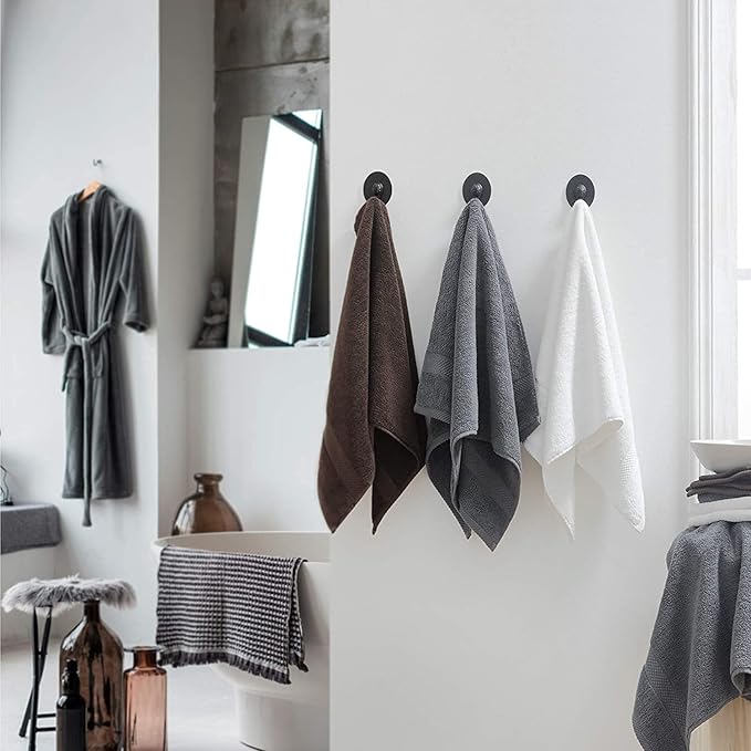 Simpli-Magic Cotton Bath Towels, 25”x50”, Gray, 6 Pack