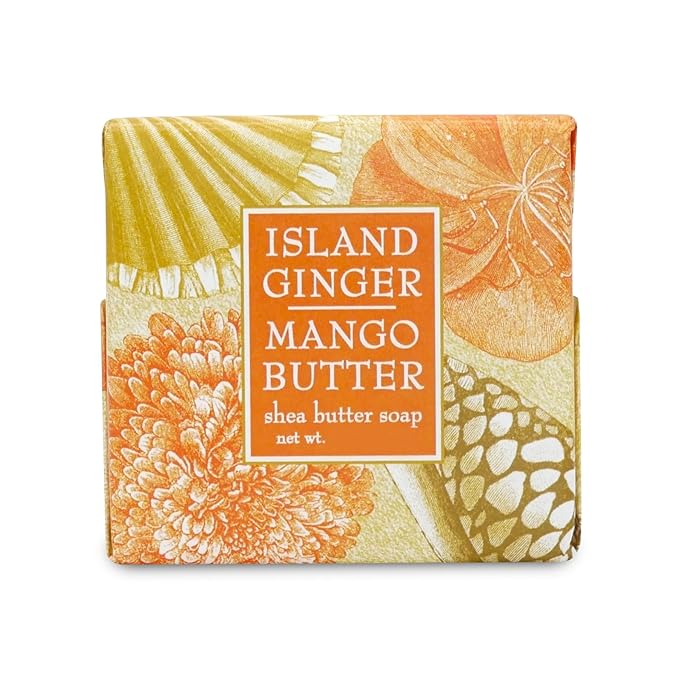 Greenwich Bay Mini Botanical Soap Bars – 12 Pack 1.9 oz Each – Individually Wrapped Guest Soaps for Airbnb, Spa, Travel, Bath – Travel Size Bar Soap Set, Island Ginger Mango