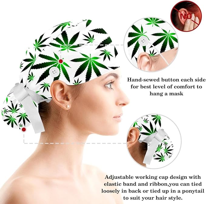 Women's Working Caps with Scrunchies Tarot Pattern Background Lace-Up Hat Unisex Hair Covers One Size