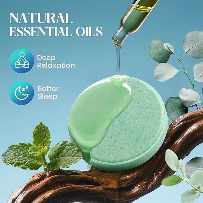 Shower Steamers Aromatherapy, Birthday Gifts for Men Him Dad Boyfriend Teen Boy, Dad Gifts for Fathers Day, Bath Bombs with Natural Essential Oils for Relaxation Self Care SPA -15 Tablets