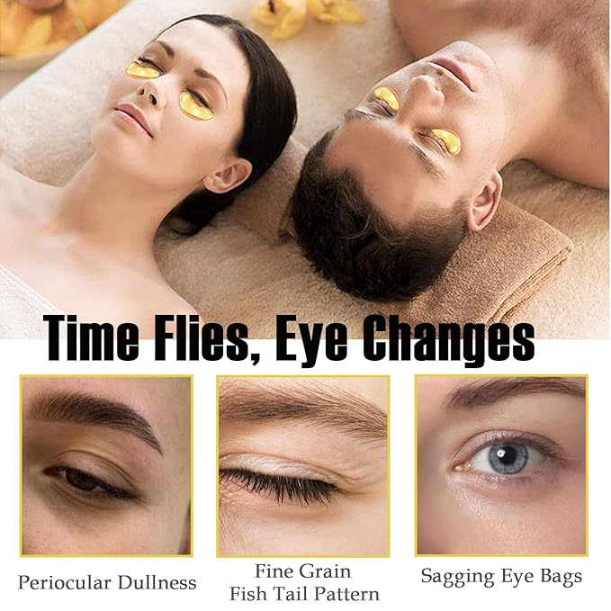 30 Pairs Lip Mask & Eye Mask, 24K Gold Under Eye Patches for Puffy Eyes, Lip Mask Skincare, Bridesmaid Gifts, Mothers Day Gifts, Teacher Appreciation Gifts, Bulk Gifts, Bachelorette Party Favors