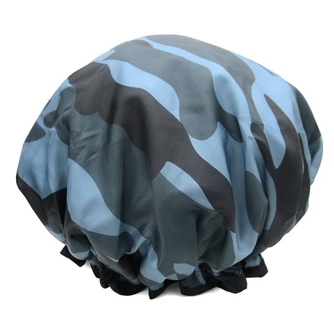 Shower Cap for Women Men Shower Hat Waterproof-Double Layer-Reusable Elastic Bath Caps for Boys Girls Hair Cap for Shower